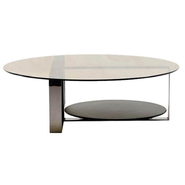 Многофункциональная мебель спальни гостиницы установила изготовленные на заказ овальные стеклянные журнальные столы верхней части