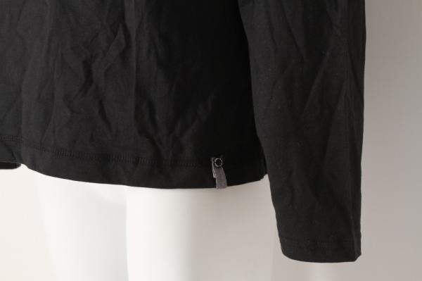 Black Elastic Ladies Casual Sweatshirts 95% cotton Long Sleeve Pullover Shirts