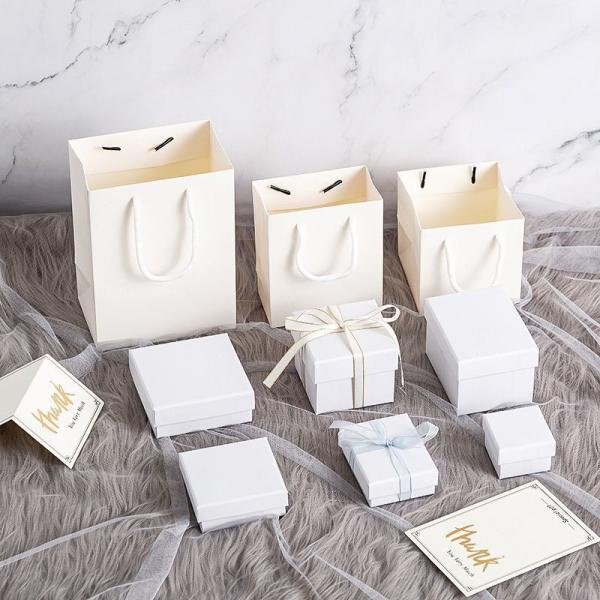 Ring Earrings Gift Boxes Jewellery Display Box With Hot Stamping Cute Design