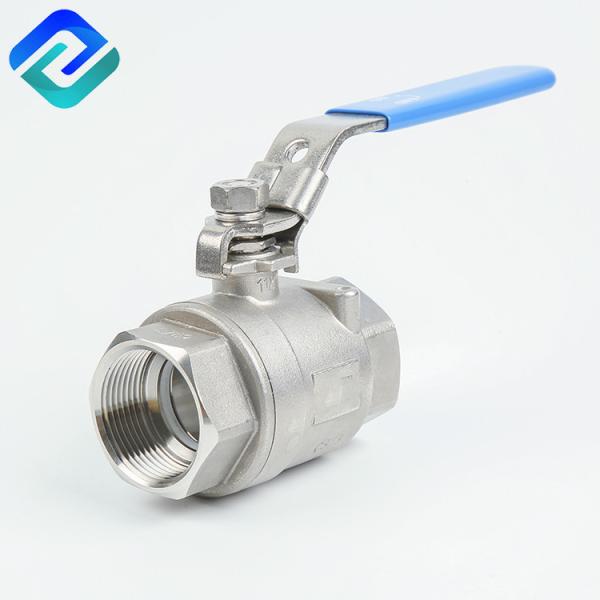 316ss Lockable 2 Stainless Ball Valve DN32 Threaded End Valve