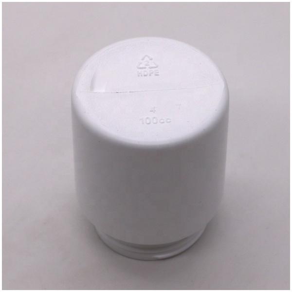 Bouteille médicinale en plastique HDPE de 100 ml Bouteille ronde droite pour capsules Porteur de comprimés