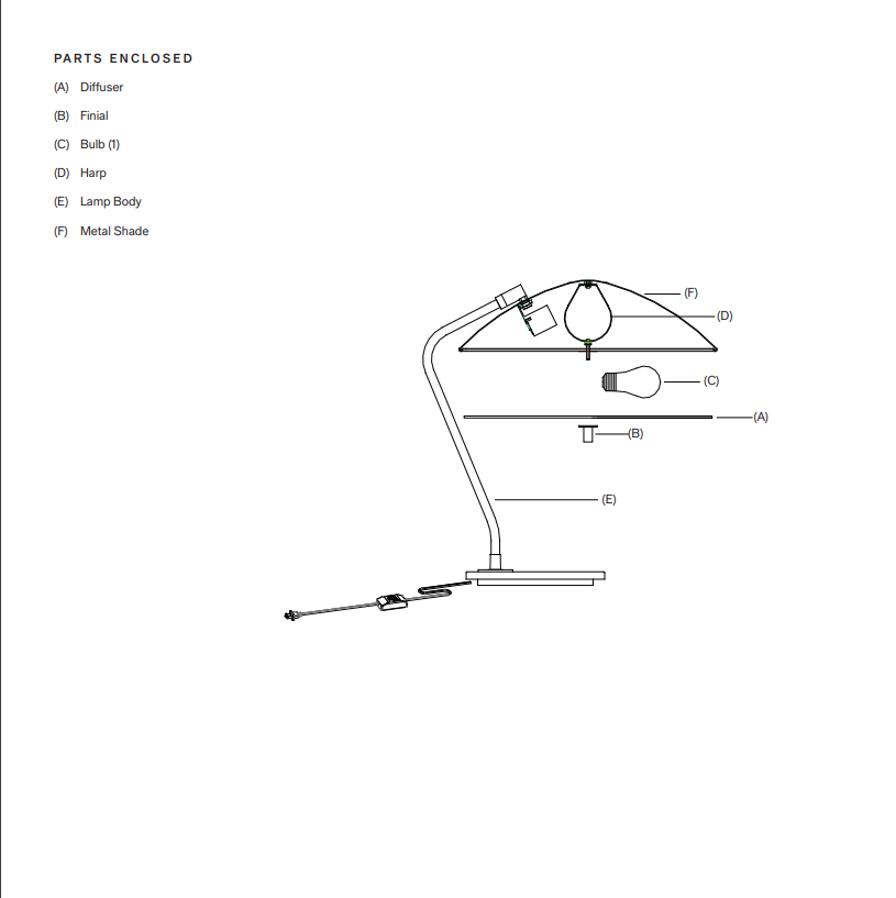 Custom High End Modern Copper Metal LED Desk Lamp with E26 Bulb Base and 30000 Hours Lifespan