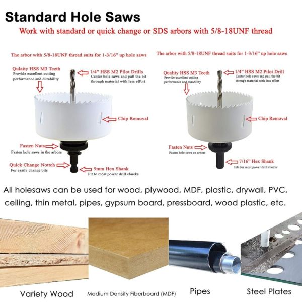 98mm (3-7/8″) M42 Cobalt Large Hole Saw – Industrial Grade for Thick-Walled PVC, Fiberglass Tanks & Main Conduit Entries