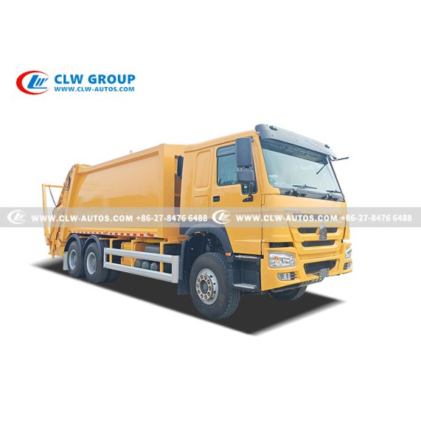 Camión compactador de basura Sinotruk Howo de 10 ruedas RHD para rendimiento, durabilidad y eficiencia
