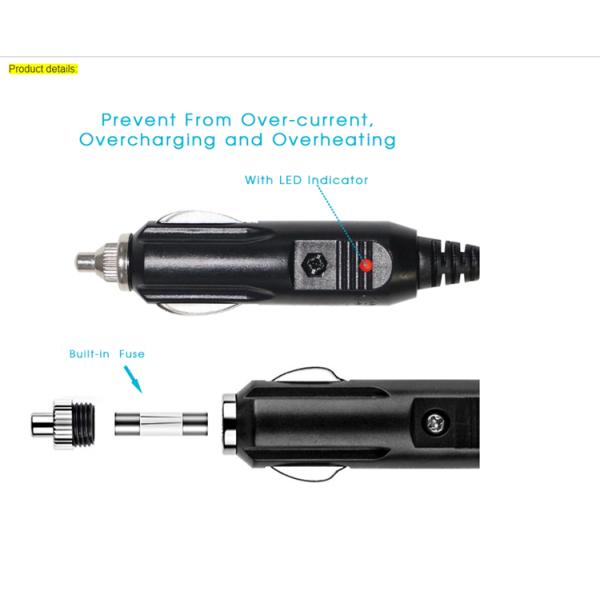 DC Car Cigarette Lighter 5.5mm * 2.1mm 12V Auto Power Supply Cable