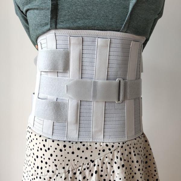 Lumbar Support Brace Waist Belt Neoprene Steel Plate Wrap-around