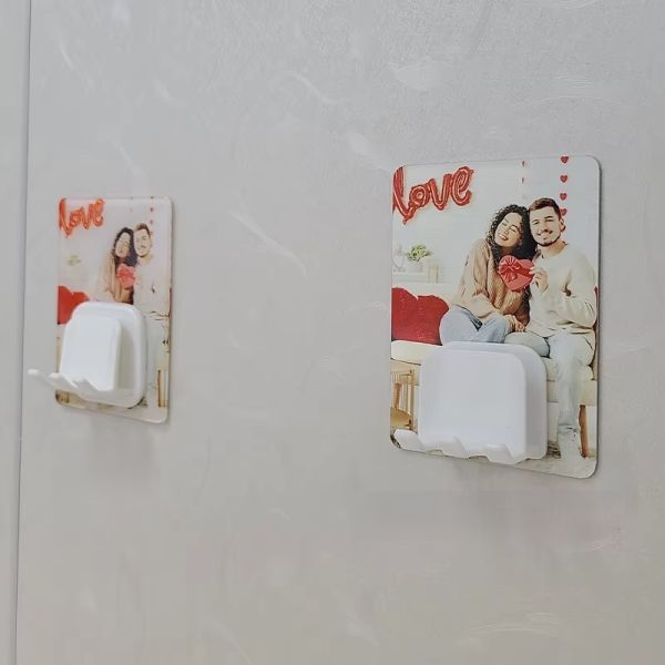 Fashion Printable Sublimation Acrylic Wall Mounted ToothBrush Holder For Home Decoration