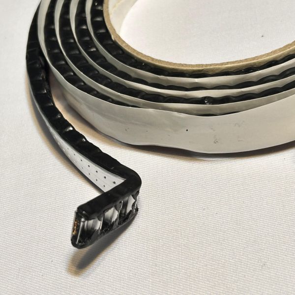 Black Easy Installation Aluminium Rubber Warm Edge Spacer Bar Butyl Rubber Strips Door Window Accessories Multiple Model