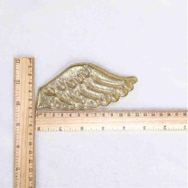 Gold Ultrasonic Embossing Fabric Wings Crafts For Gift Decoration