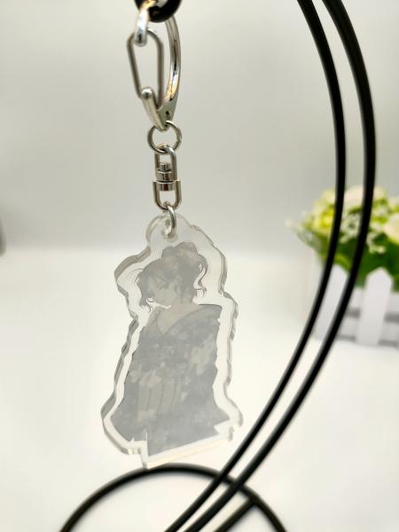 Glistening Beauty Acrylic Sheet Keychain Twinkling OEM Acceptable