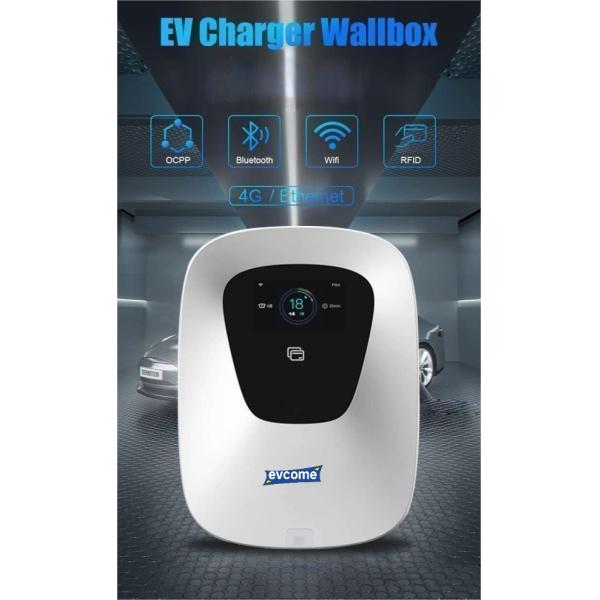 Three 3 Phase 22kw Ev Charger Wall Mount Home Ac Gbt Type 1 Type 2 Car With Rfid Card