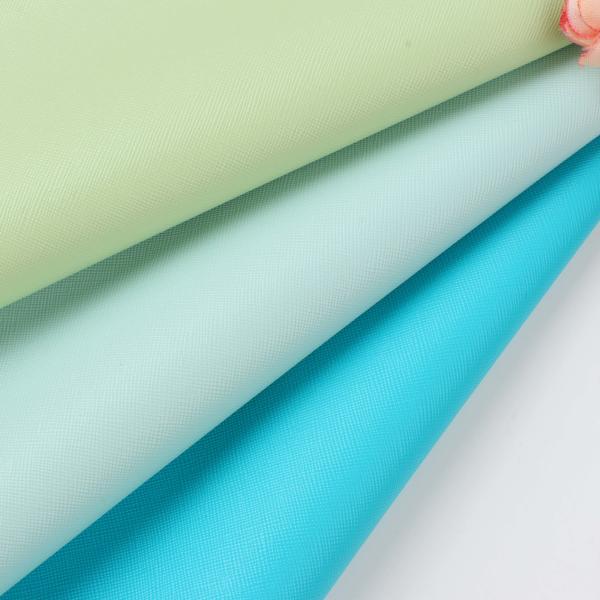 0.7mm Saffino PVC Leather For Bags Knitted Bottom Abrasion Resistant