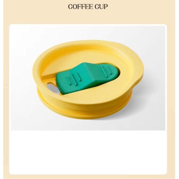 12oz Eco-friendly AS Plastic Coffee Mug Cups for Modern Design Accessories With Straw