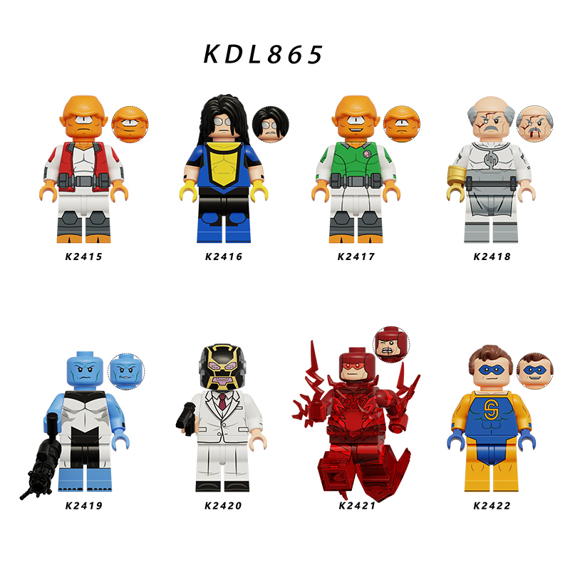 Invincible Allen Mark Grayson Building Blocks Minifigures