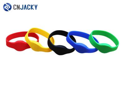 NFC RFID Silicone Wristband For Access Control , Rfid Wristbands Waterproof