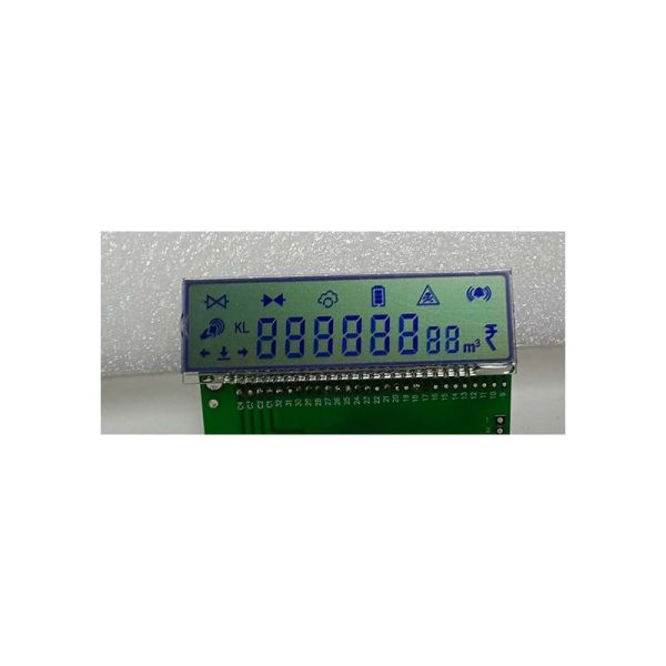 Cheap Customized Size 7 Segment 8 Digit Reflective Positive Stn Lcd Display Screen For Gas Meter