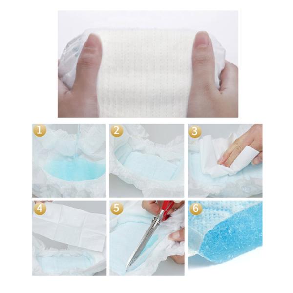 Пеленка Clothlike Backsheet младенца волшебной ленты устранимая с большим эластичным Waistband