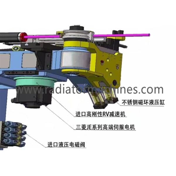 Труба 200mm сервопривода Hybird гибочной машины масла электрическая автоматическая для частей мотоцикла