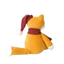 Custom Cute Stuffed Fox Wear Christmas Hat Stuffed Toys ODM OEM