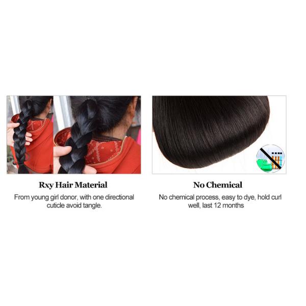 Natural Black1b# 360 Frontal Wig Can Be Curled , Dyed Healthy Ends