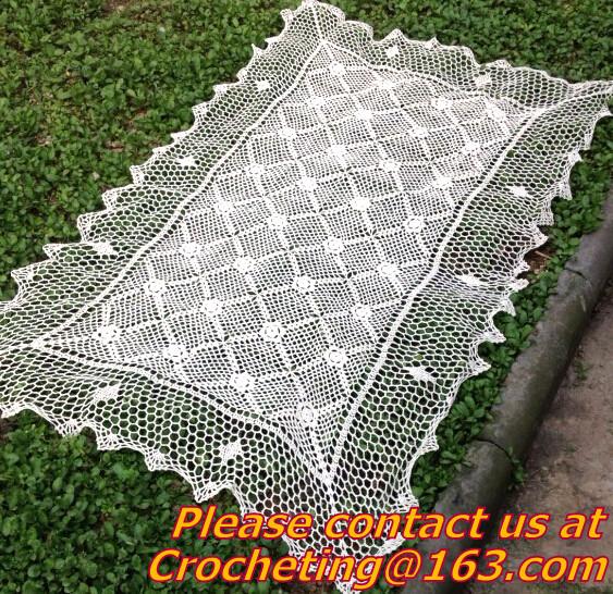 100% handmade Crochet Blanket colorful stripe knitted baby blanket cover knit throw blanke