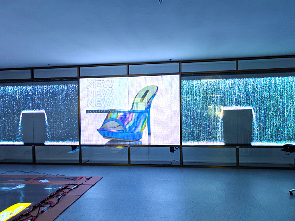 HD P4 Indoor Ultra Thin LED Transparent Film Screen For LED Billboard Display