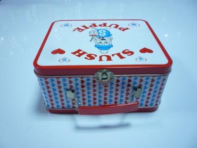 Lancheira da lata do metal do retângulo do folha-de-flandres para o alimento/doces/bolo