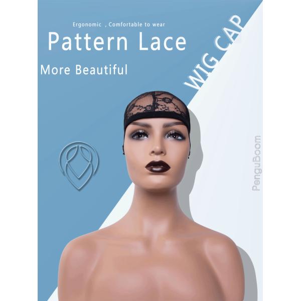 Antibacterial Black Glueless Wig Cap Hair Weaving Cap Washable