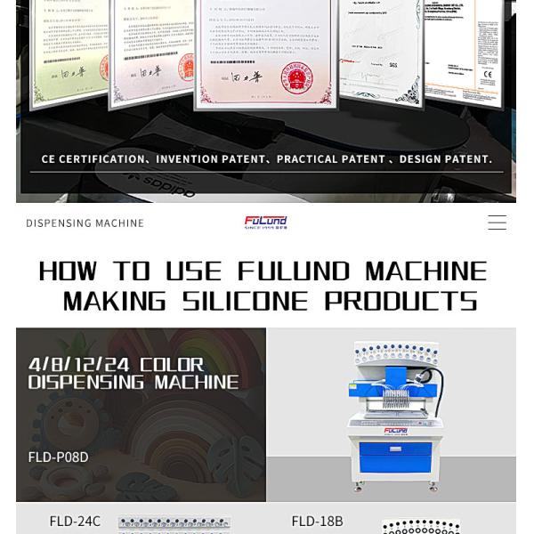 Надувательство 12 фабрики Fulund красит жидкостную машину заплаты силиконовой резины капания PVC автоматическую