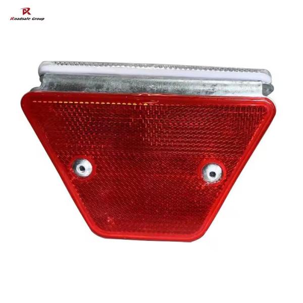Galvanized Hot dip Trapezoid Guardrail with Solar Delineator Post and Reflective Panel for Highway Roadside Traffic Safety Guidance