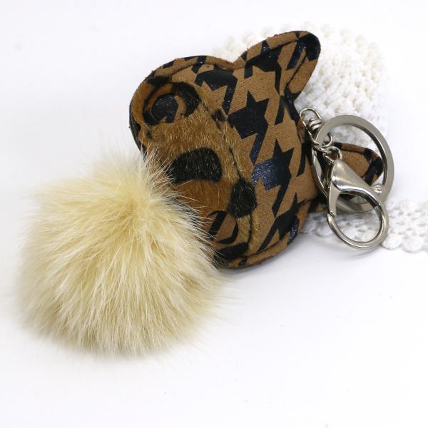 PVC Doll Key Chain Sewing Cat Head With Cotton 15cm Size For Clothing