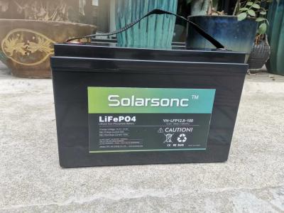 a bateria do fosfato do ferro do lítio de 1280wh Lifepo4 12v 100ah embala prismático