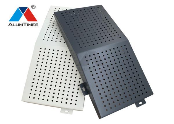 Anti Corrosion Aluminium Perforated Panel , Custom Aluminium Exterior Wall Cladding