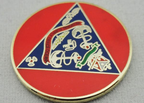 Regional Supply Office Oceana Metal Minden XII Lapel Pins , Adhesive Hard Enamel Pin for Promotional Git