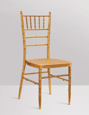 Furniture Gold Chiavari Chairs , Wedding Party Restaurant Outdoor Dining Chairs