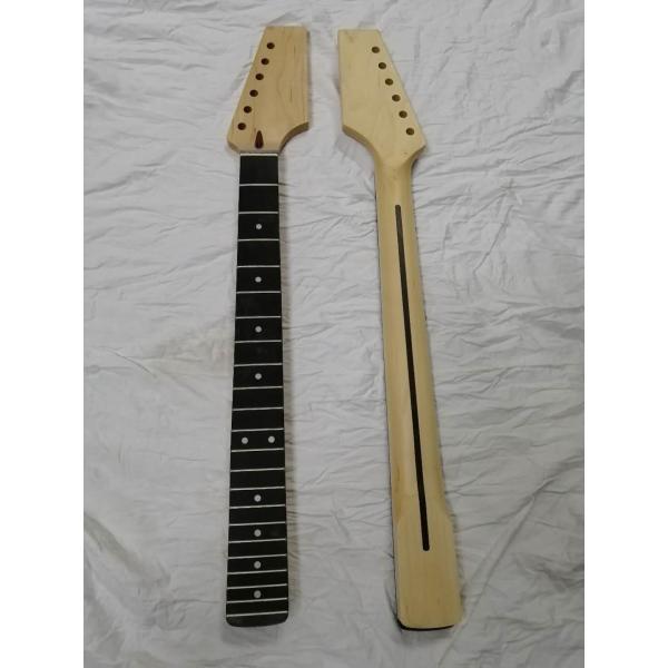 Custom Grand Paddle Guitar Headstock Unfinished Roasted Maple ST Guitar Neck Electric Acoustic Guitar Accept Kinds OEM