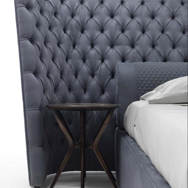 2.2m King Size Fabric Bed 3.46m Modern Bedroom Furniture Sets 59.0in