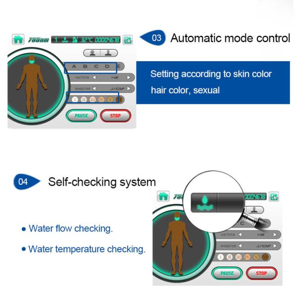 Тройной прибор лазера удаления волос длины волны 600w