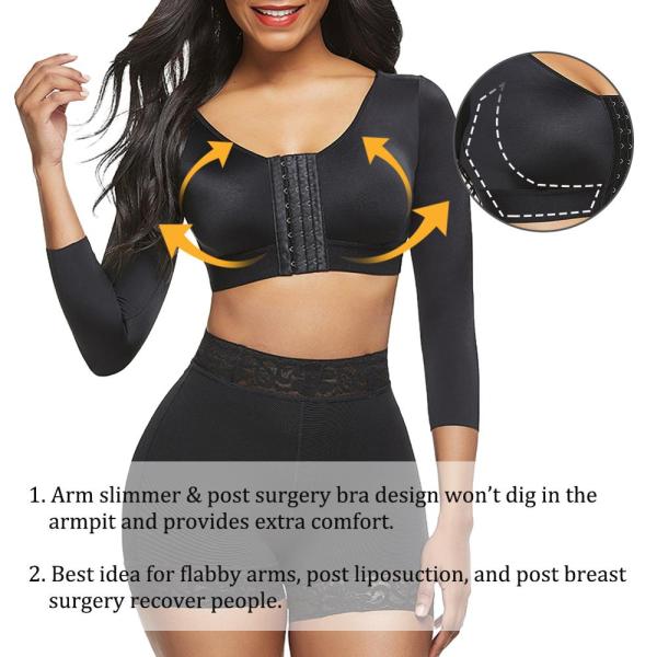 Женский лифчик с длинными рукавами для послеродовой компрессии и подъема задницы