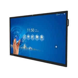 65 Inch Interactive Touch Screen Whiteboard with 3840*2160 Resolution and 20 Points Infrared Multi-touch