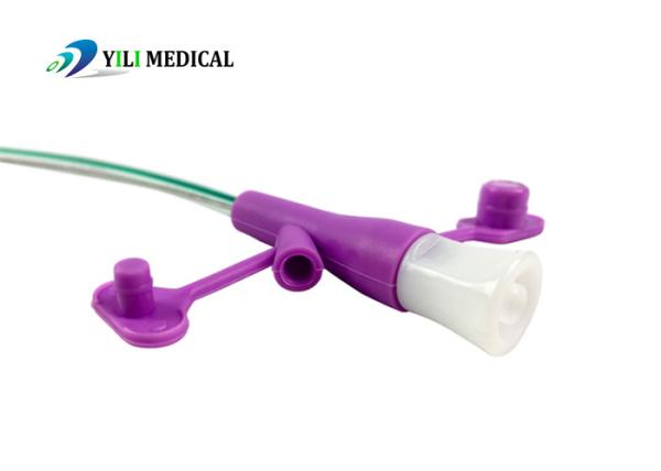 Nasogastric Enteral Feeding Tube Polyurethane TPU With Stylet Open Round Tip