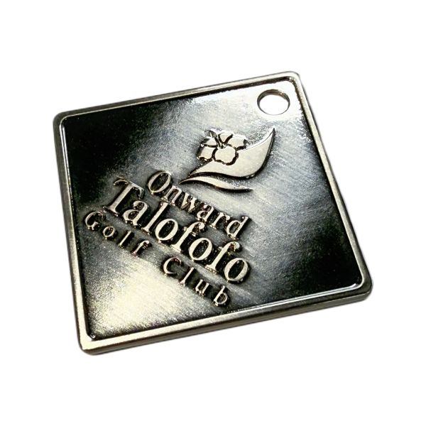 Customized Metal Logo Label Club Embossable Metal Tags Durable