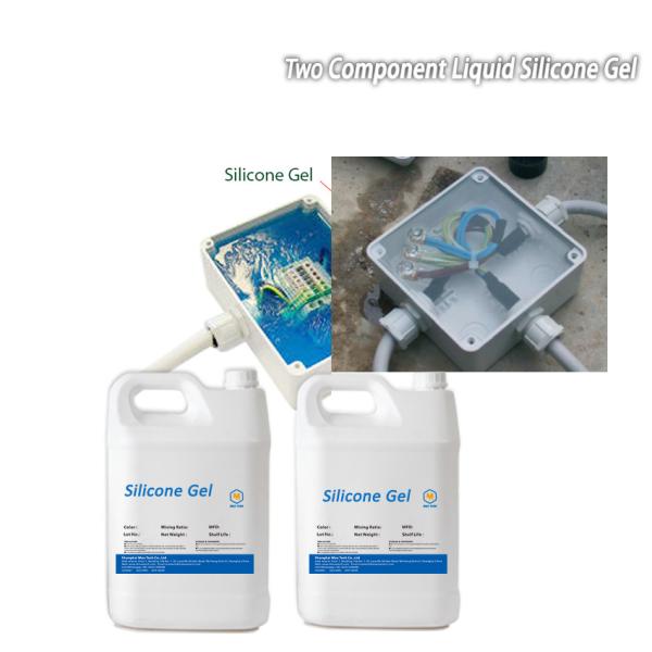 high temperature electrical insulation Clear Hard waterproof cable junction box silicoen gel