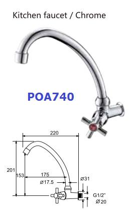 Kitchen Shower Metered Faucets In Different Angle
