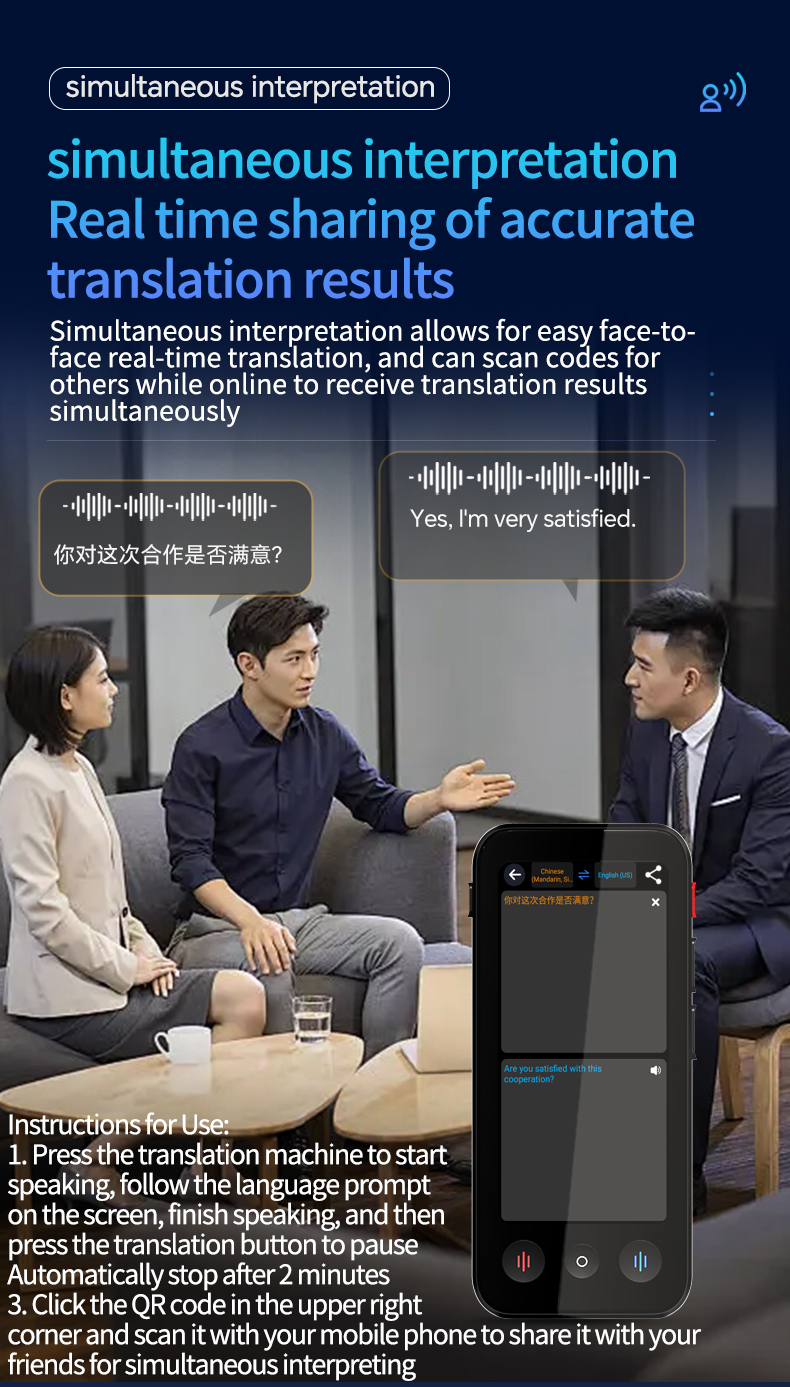 Real Time Voice Calling Translator 142 Languages Two Way Translation Device