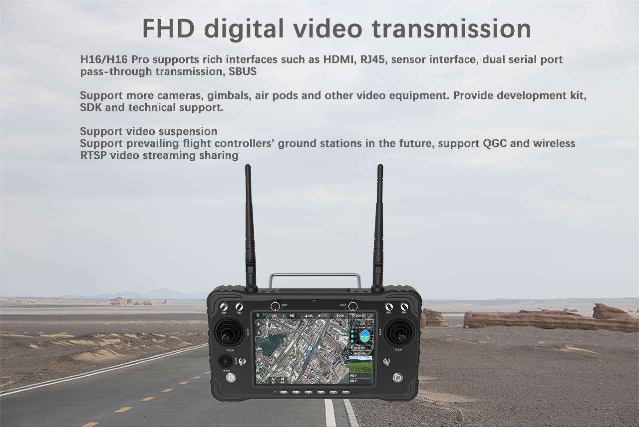 New Free Shipping CUAV H16 Pro Remote Control 30KM UAV Drone Airplane Transmission Telemetry Radio Controller