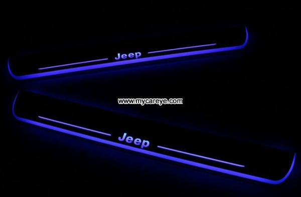 Jeep Grand Cherokee Scuff Plate LED Light Bar Car Door Scuff Plate