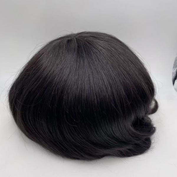 Toupee Factory Big Stock European Hair Replacement Full Swiss Lace Human Hair Mens Lace Toupee