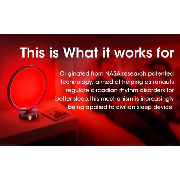 All In One Sleep Aid Lamp Circular 670nm Red Light Customized
