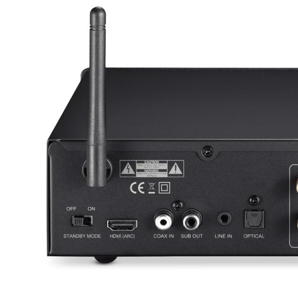 4 Channel Bluetooth 5.0 Multi Channel Amplifier with 400W Peak Power and Hi-Res DAC for Home Theater